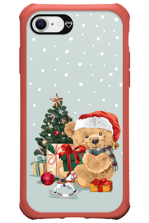 Merry Christmas Bear - Apple iPhone 8