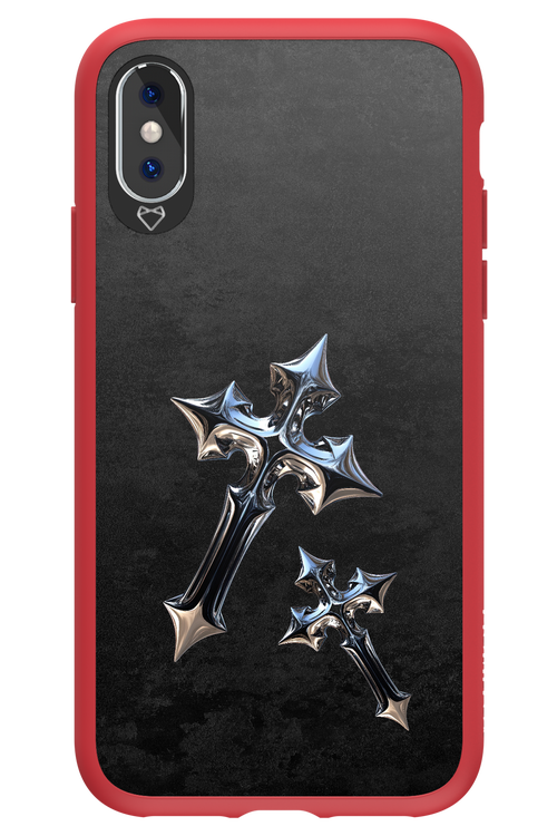 Chrome Crosses - Apple iPhone XS