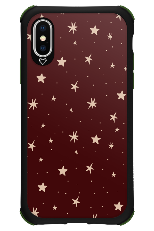 Burgundy Stars - Apple iPhone XS