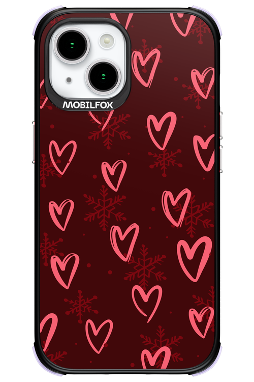 Christmas Hearts - Apple iPhone 15