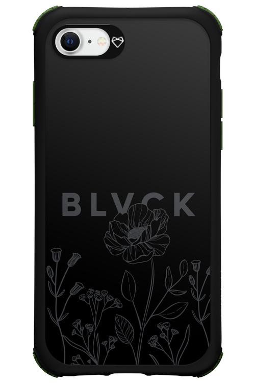 Black Flowers - Apple iPhone 7