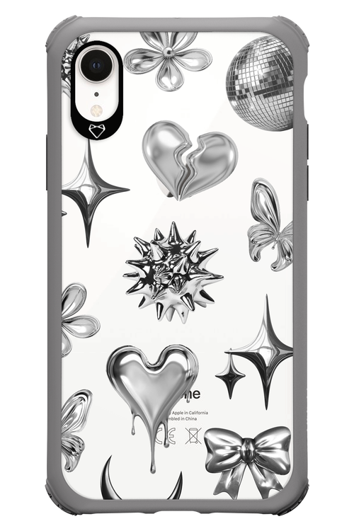 Silver Zone Transparent - Apple iPhone XR