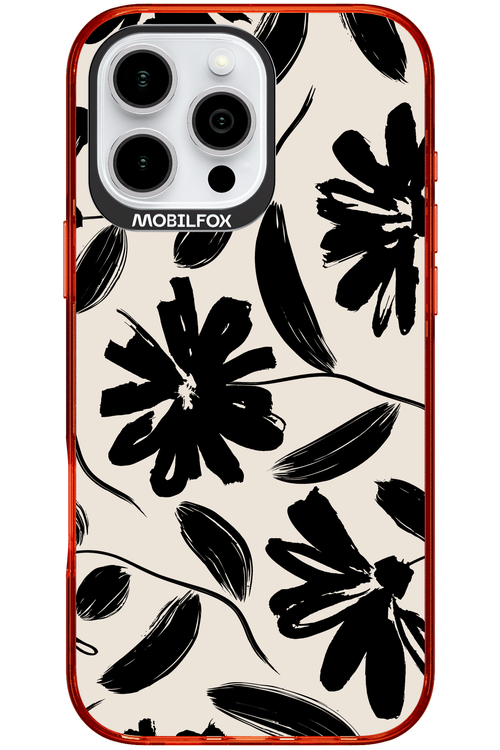 Monochrome Flowerss - Apple iPhone 16 Pro Max