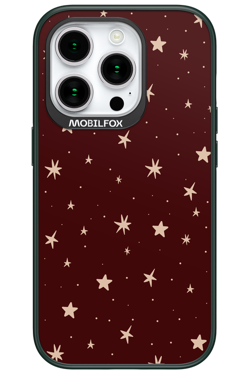 Burgundy Stars - Apple iPhone 15 Pro