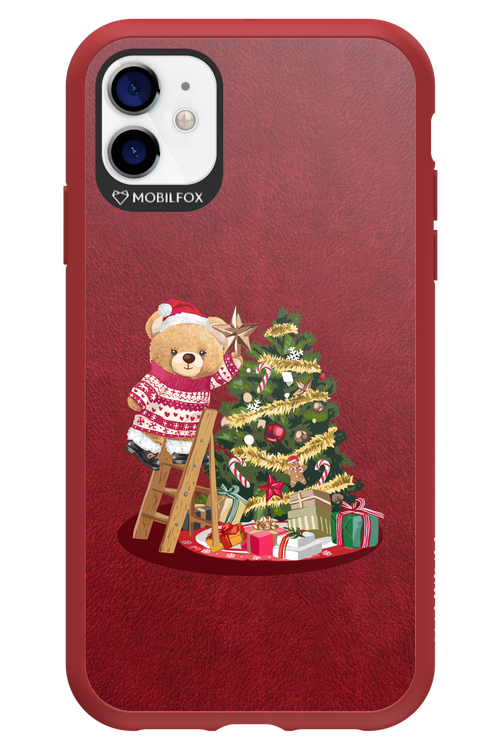 Christmas Bear (Burgundy) - Apple iPhone 11