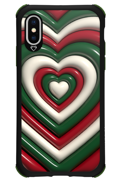 XMAS Hearts - Apple iPhone XS