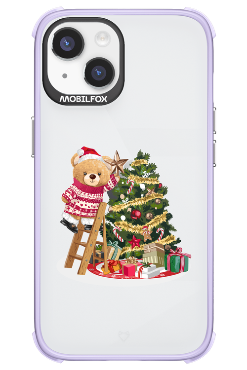Christmas Bear (Transparent) - Apple iPhone 14