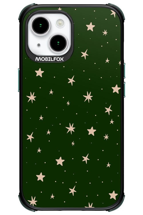 Forest Green Stars - Apple iPhone 15