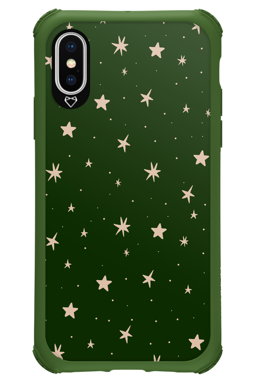 Forest Green Stars - Apple iPhone X