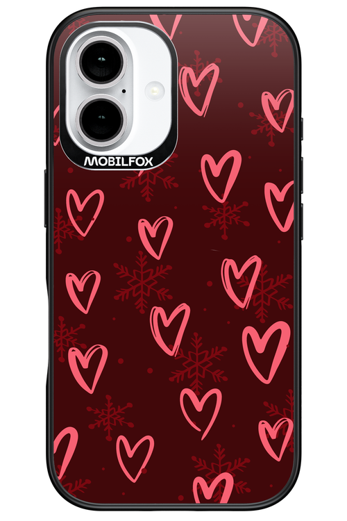 Christmas Hearts - Apple iPhone 16