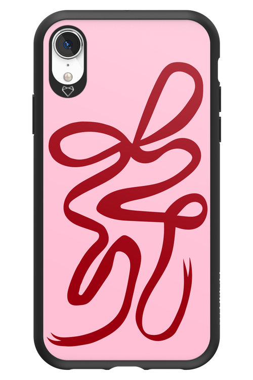 Burgundy Bow - Apple iPhone XR