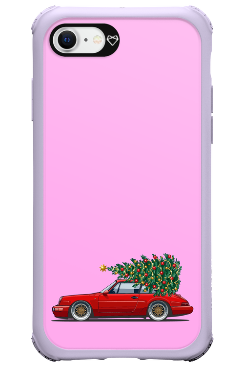 XMAS Car Pink - Apple iPhone SE 2020