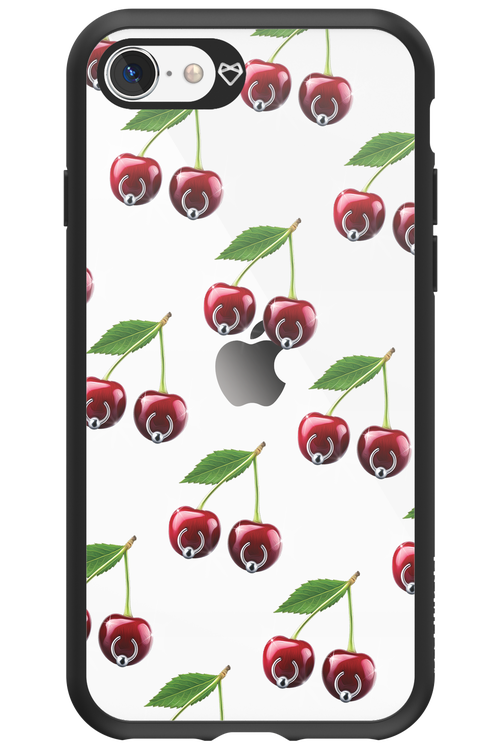 Spicy Cherries Transparent - Apple iPhone SE 2020