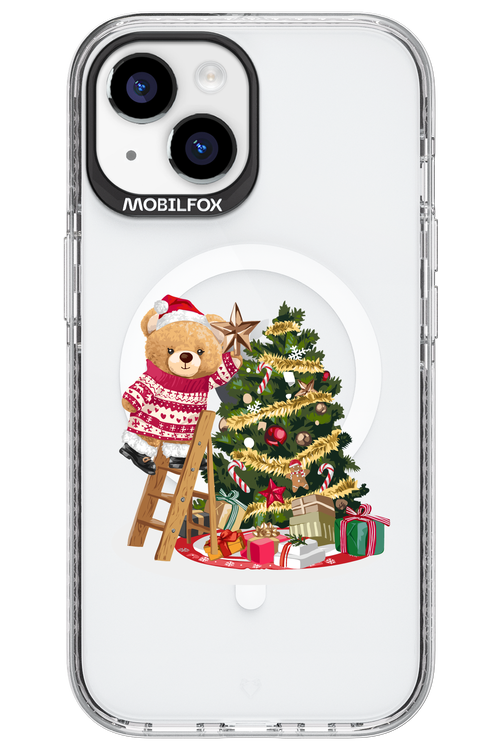 Christmas Bear (Transparent) - Apple iPhone 15