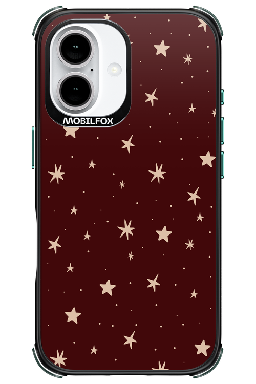 Burgundy Stars - Apple iPhone 16