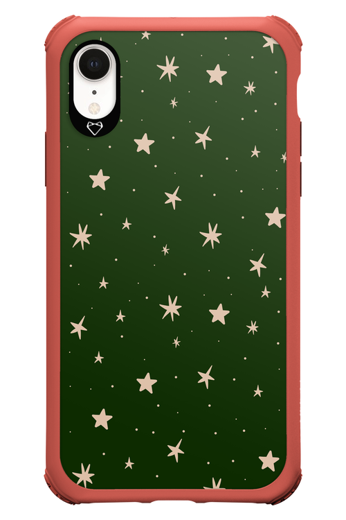 Forest Green Stars - Apple iPhone XR