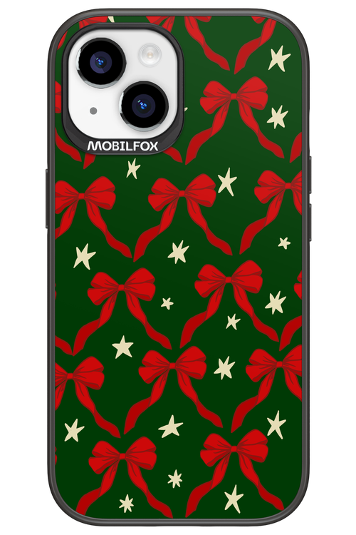 Bow & Stars (Green) - Apple iPhone 15