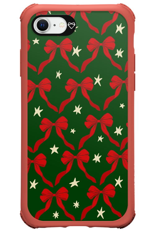 Bow & Stars (Green) - Apple iPhone SE 2022