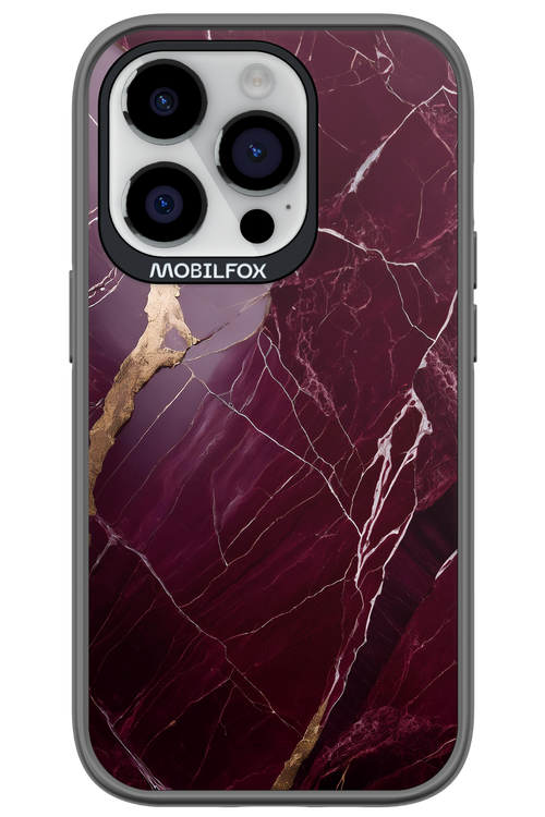 Burgundy Marble - Apple iPhone 14 Pro