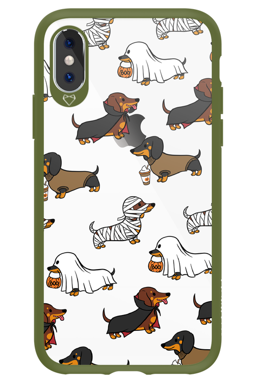 Scary Dachshund (Transparent) - Apple iPhone X