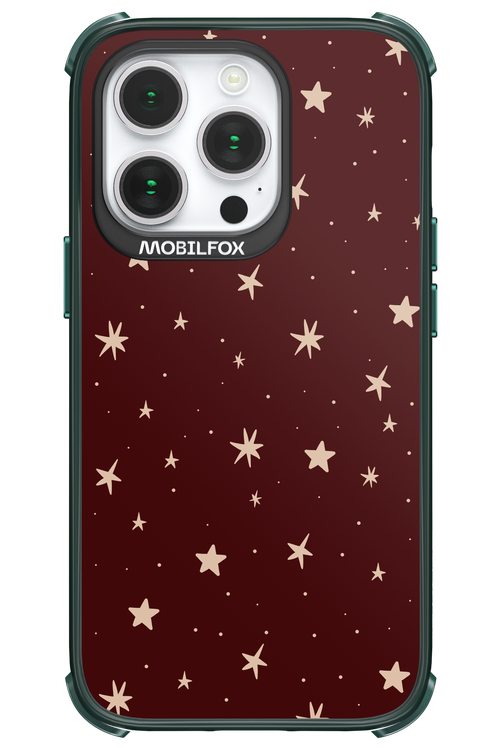 Burgundy Stars - Apple iPhone 14 Pro