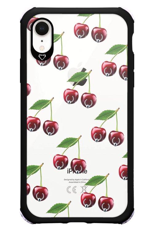 Spicy Cherries Transparent - Apple iPhone XR