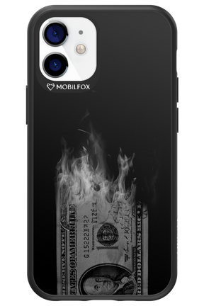 Money Burn B&W - Apple iPhone 12 Mini