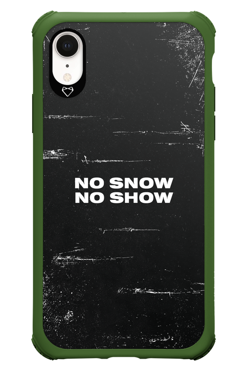 No snow, no show - Apple iPhone XR