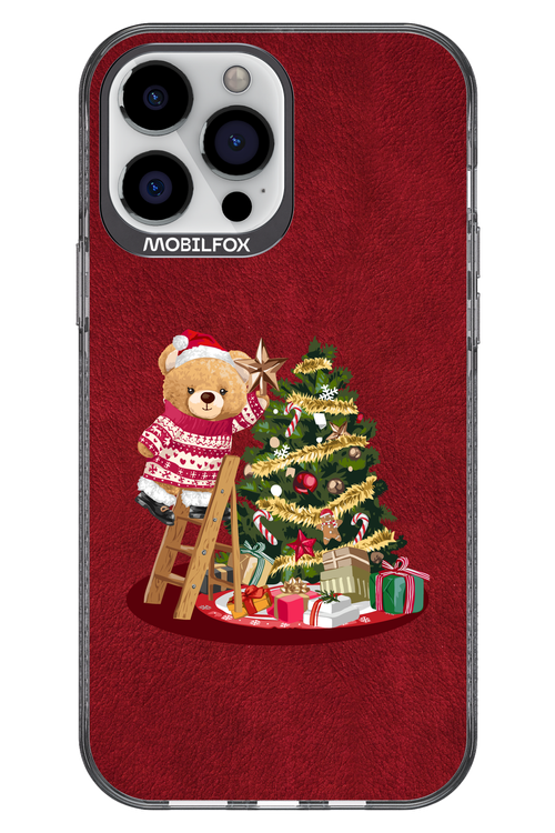 Christmas Bear (Burgundy) - Apple iPhone 13 Pro Max