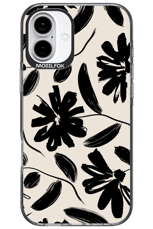 Monochrome Flowerss 2.0 - Apple iPhone 16 Plus