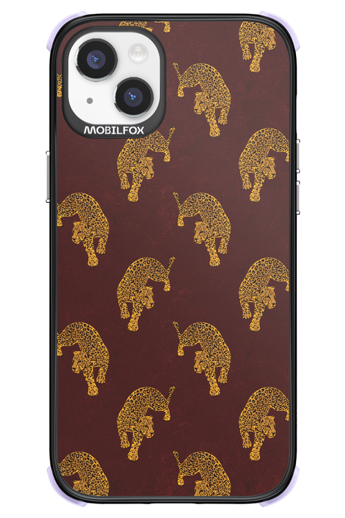 Burgundy Leopard Pattern - Apple iPhone 14 Plus