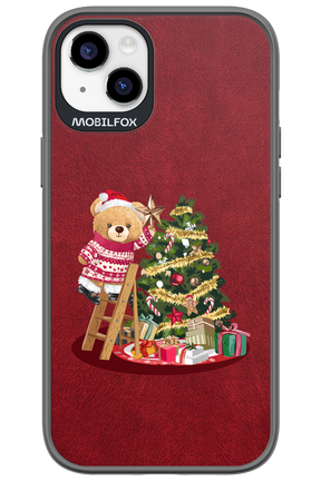 Christmas Bear (Burgundy) - Apple iPhone 14 Plus