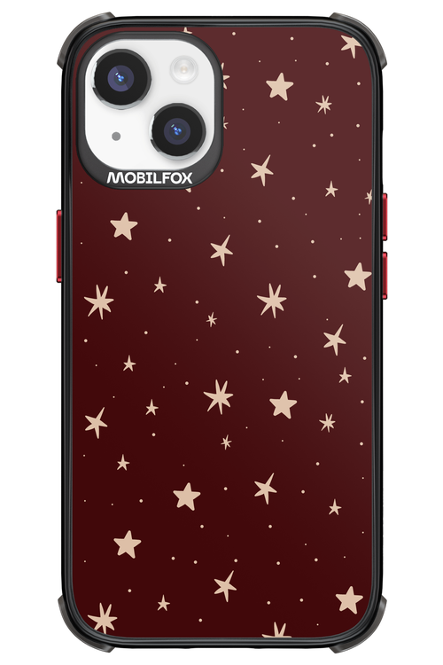 Burgundy Stars - Apple iPhone 14