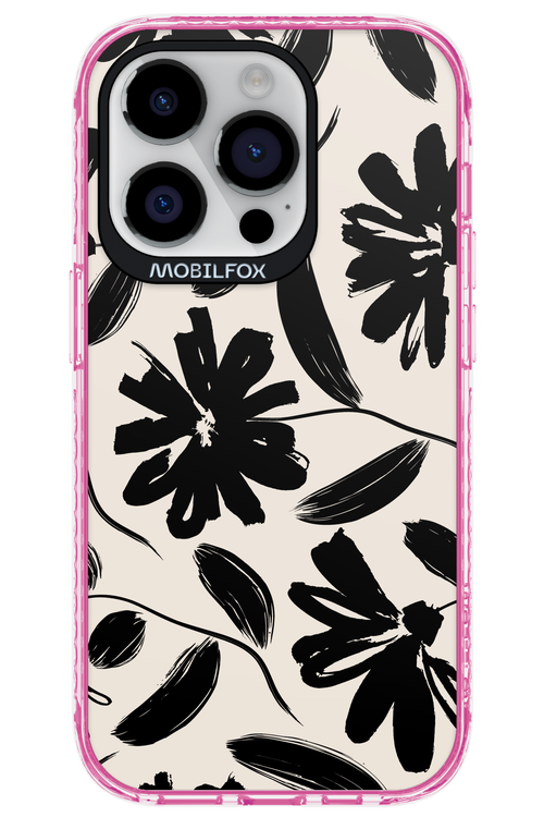 Monochrome Flowerss - Apple iPhone 14 Pro