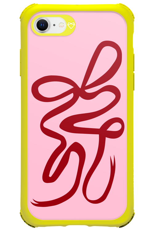 Burgundy Bow - Apple iPhone 8