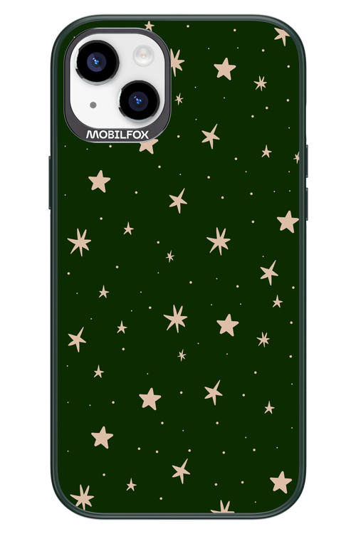Forest Green Stars - Apple iPhone 14 Plus