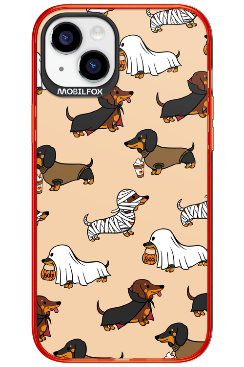 Scary Dachshund - Apple iPhone 15 Plus