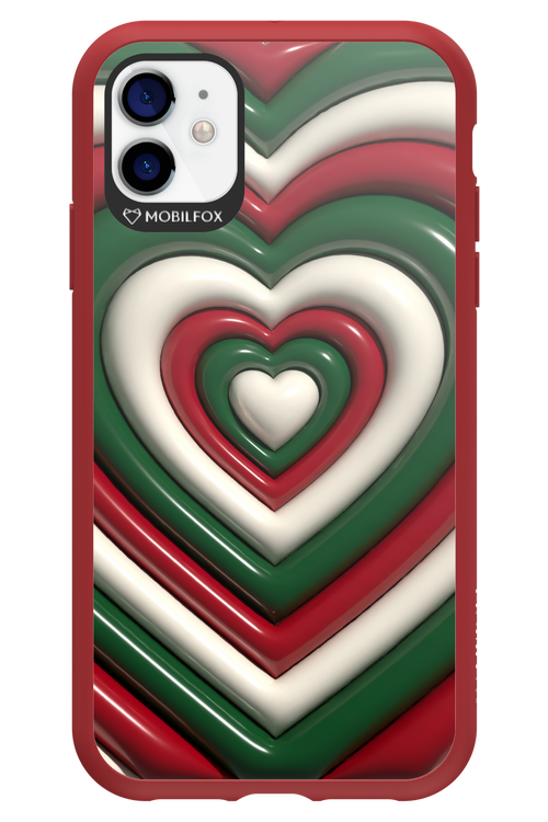 XMAS Hearts - Apple iPhone 11